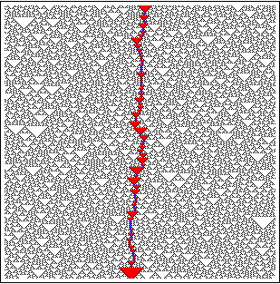 Single particle propagating in rule 146.